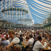 The Oktoberfest beer tents