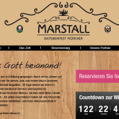 Marstall: the new tent is ready – on the web